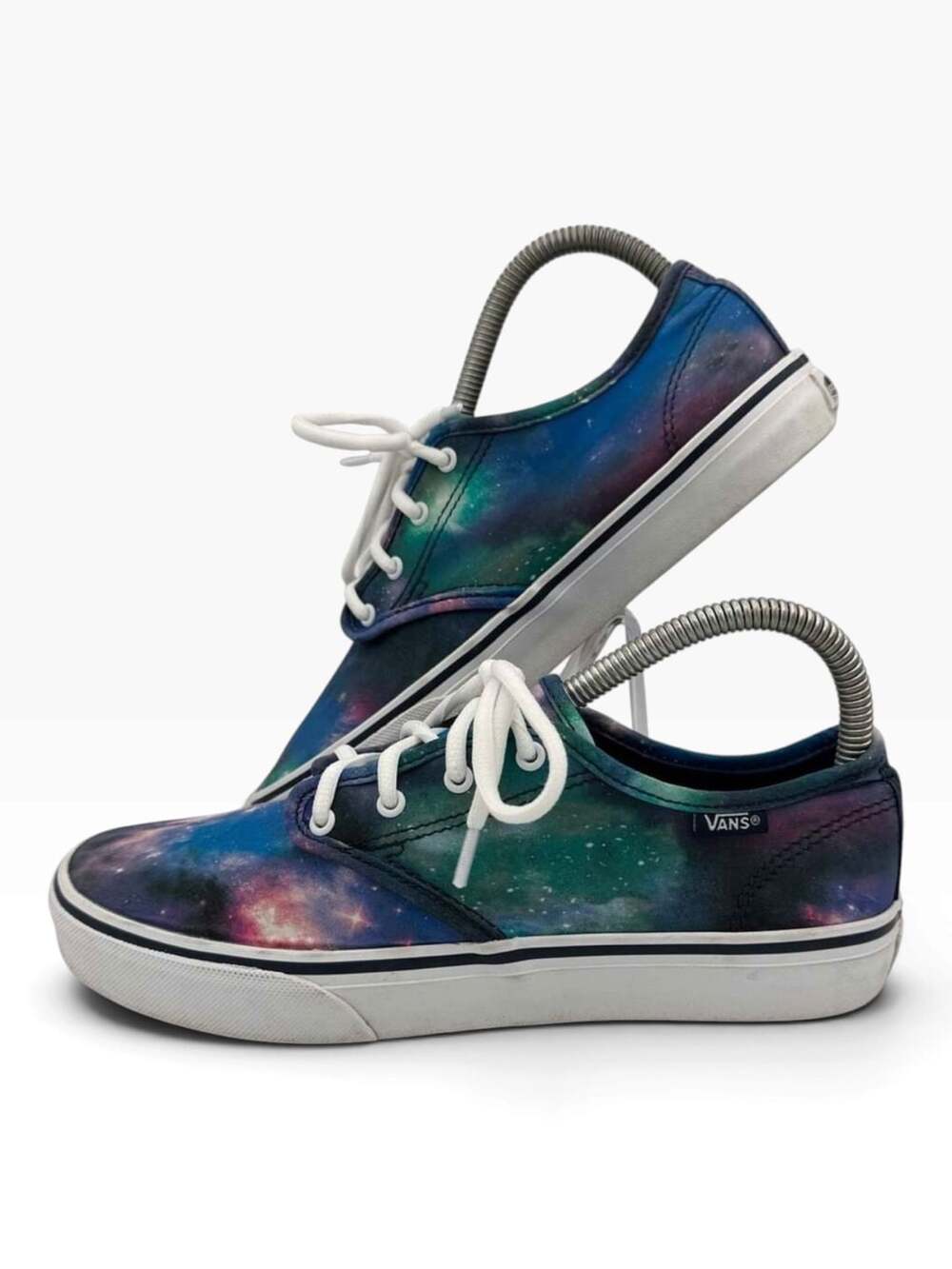 Vans Atwood Galaxy Space Cosmic Print Shoes Girls Size 5 Skate Sneakers
